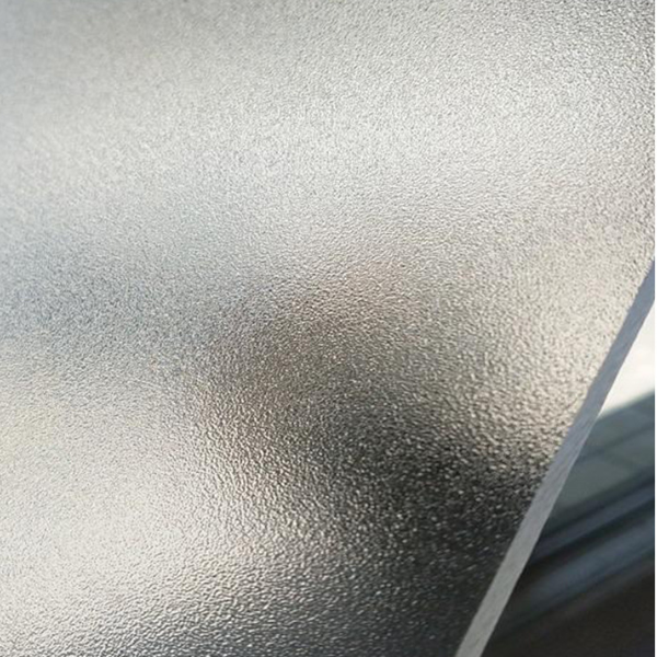 Frosted polycarbonate sheets